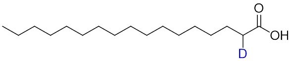 Heptadecanoic-2-d acid (D-margaric acid) chemical structure