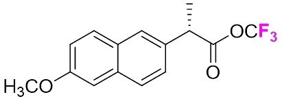 Trifluoromethyl (S)-2-(6-methoxynaphthalen-2-yl)propanoate chemical structure