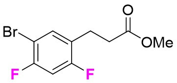 methyl 3-(5-bromo-2,4-difluorophenyl)propanoate chemical structure