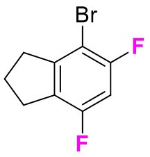 4-bromo-5,7-difluoro-2,3-dihydro-1H-indene chemical structure