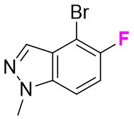 4-Bromo-5-fluoro-1-methyl-1H-indazole chemical structure