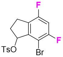 7-bromo-4,6-difluoro-2,3-dihydro-1H-inden-1-yl 4-methylbenzenesulfonate chemical structure